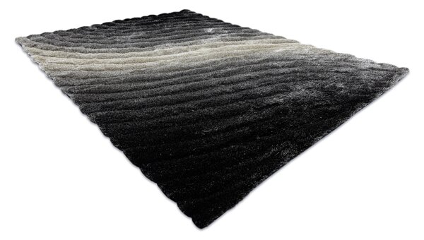 Covor FLIM 006-B1 modern shaggy, Valuri - structural gri