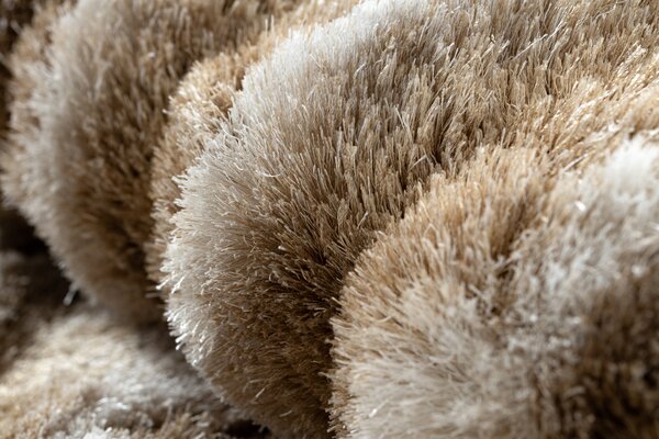 Covor FLIM 010-B1 modern shaggy, labirint - structural bej