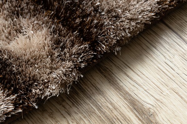 Covor FLIM 010-B7 modern shaggy, labirint - structural maro