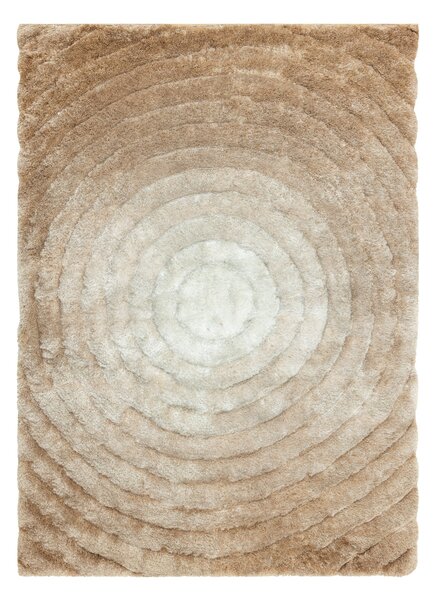 Covor FLIM 008-B1 modern shaggy, cercuri - structural bej