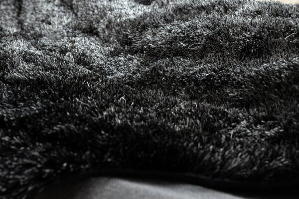 Covor FLIM 008-B2 modern shaggy, cercuri - structural gri