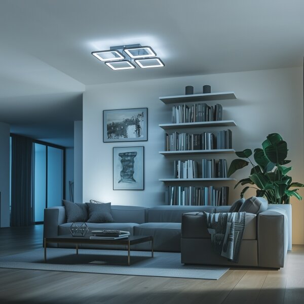 Lustră LED dimabilă aplicată Brilagi SQUARED LED/85W/230V 3000-6500K + telecomandă