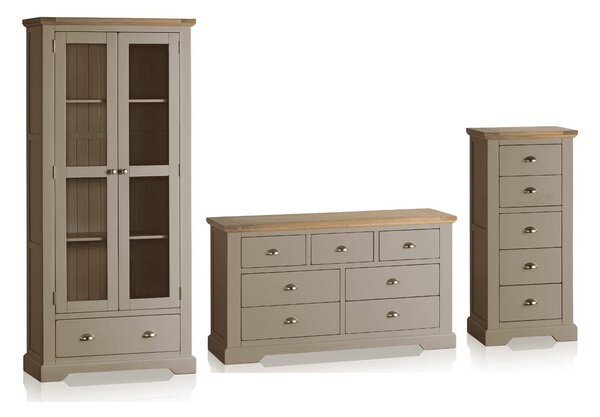 Set lemn masiv gri Living Ives Personalizabil
