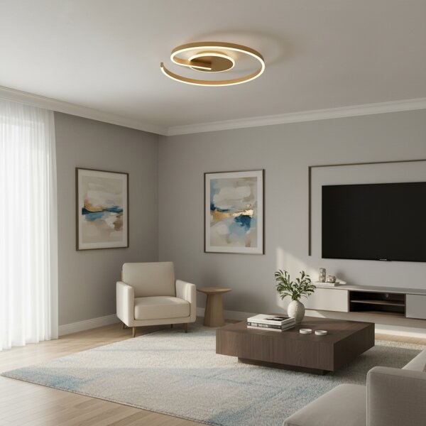 Brilagi - Plafonieră LED dimabilă SPIRAL LED/56W/230V 3000/4000/6000K + telecomandă