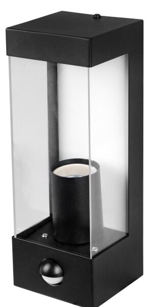 Aplică de perete pentru exterior cu senzor 1xE27/15W/230V IP44 neagră