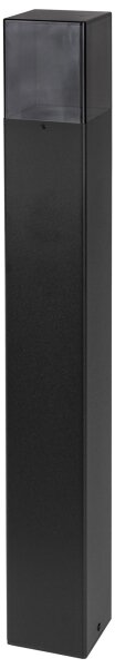 Lampă de exterior 1xE27/40W/230V IP44 80 cm neagră/fumurie