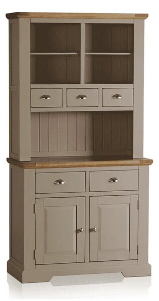 Vitrină lemn masiv gri Ives III Personalizabilă, 97 × 46 × 189 cm