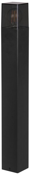 Lampă de exterior 1xE27/40W/230V IP44 80 cm neagră/fumurie