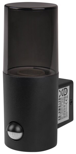 Aplica de exterior cu senzor 1xE27/40W/230V IP44 negru/fumuriu