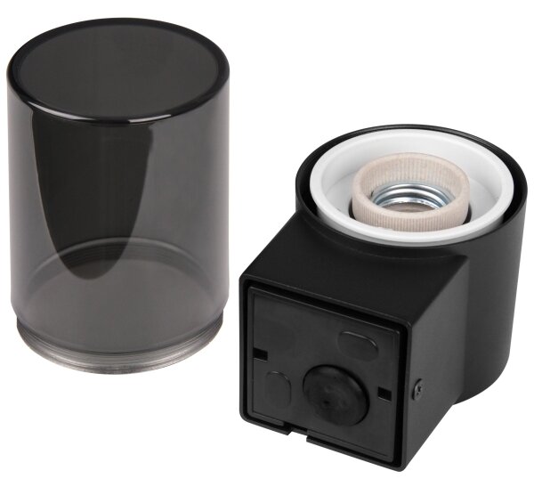 Aplica de perete pentru exterior 1xE27/40W/230V IP44 negru/fumuriu