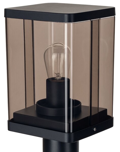 Lampă de exterior 1xE27/60W/230V IP44 negru/maro fumuriu