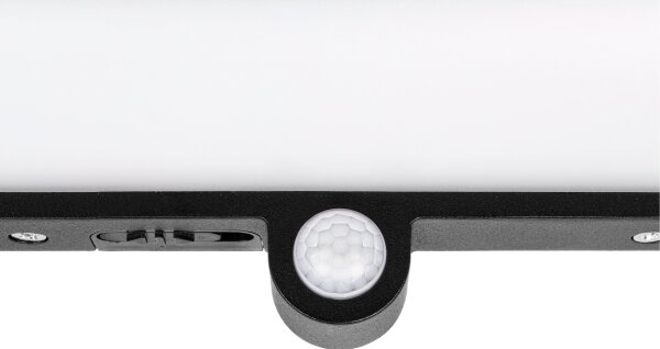 Lampă solară de perete cu LED și senzor LED/3W/3,7V IP54 1500 mAh neagră