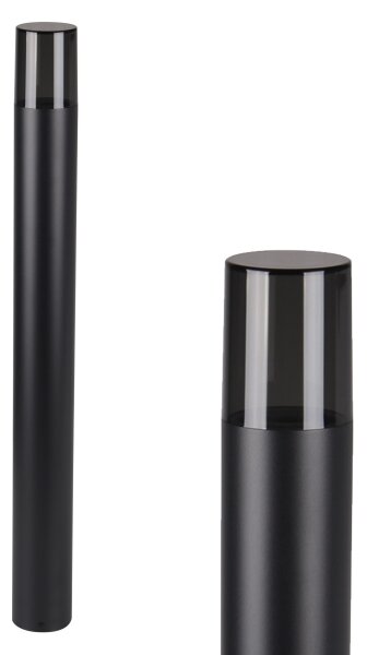 Lampă de exterior 1xE27/40W/230V IP44 80 cm negru/fumuriu