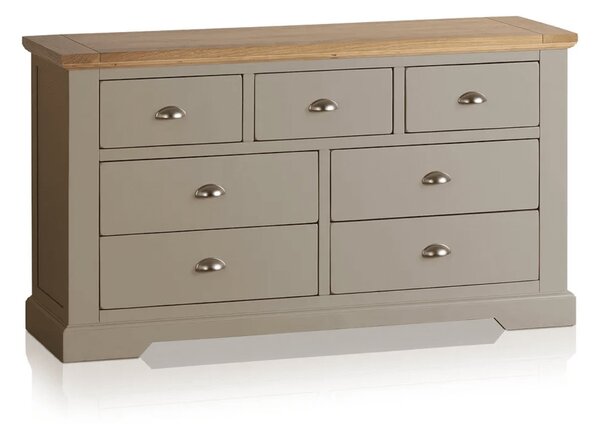 Comodă lemn masiv gri Ives III Personalizabilă, 141 × 43 × 77 cm