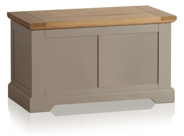 Băncuță lemn masiv gri Ives Personalizabilă, 92 × 48 × 52 cm
