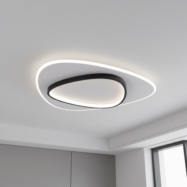 Brilagi - Plafonieră LED reglabilă FLARE 70W/230V 3000/4000/6000K, cu telecomandă