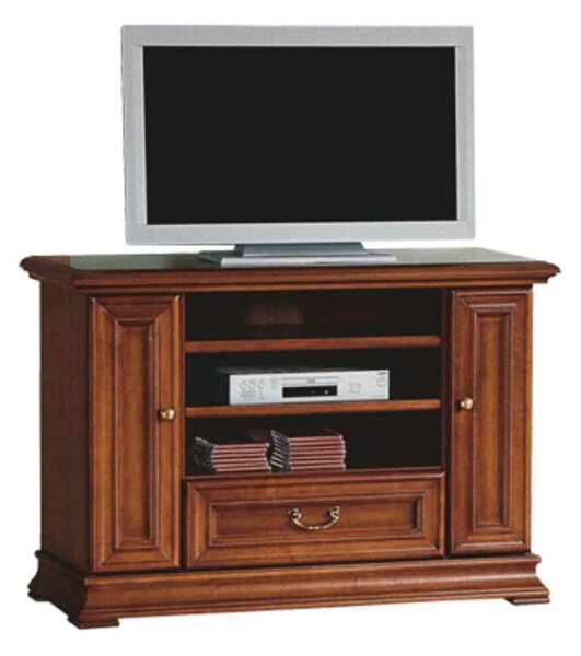 Comodă TV lemn masiv nuc Ravino, 108,2 × 47,5 × 76,2 cm