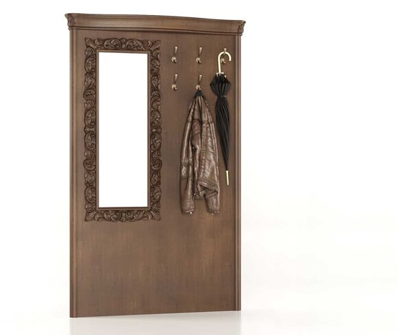 Cuier lemn masiv pentru hol Celisea, 140 × 19 × 220 cm