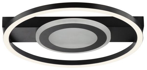 Brilliant - LED RGBW plafonieră MAUREEN, cu funcție dimmabilă, LED/20W/230V 3000-6500K neagră+ telecomandă