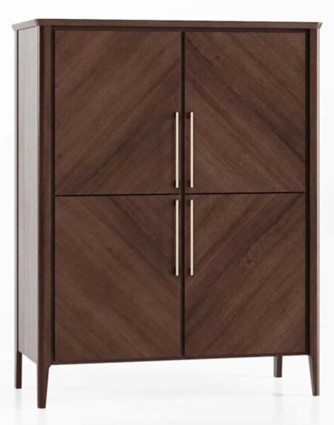 Bufet lemn masiv Selvawood, 110 × 49,5 × 140 cm