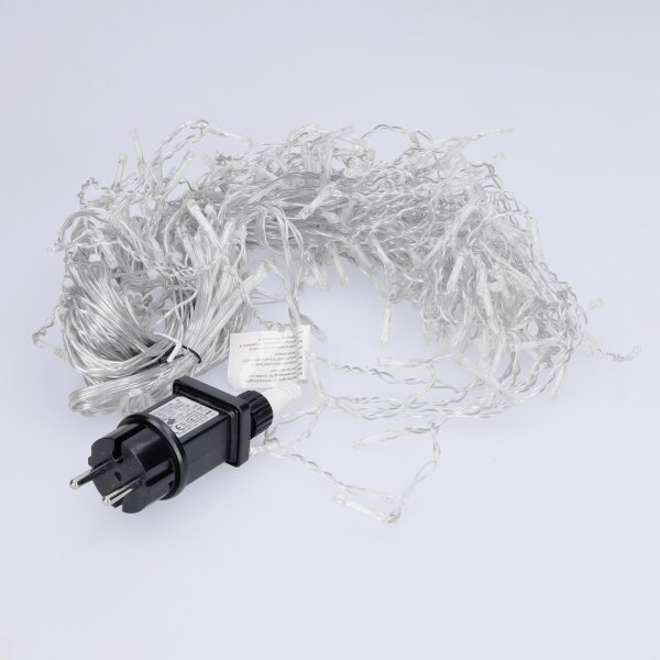 Brilagi - Ghirlandă LED de exterior, 200 LED, 8 funcții, 13 m, IP44, alb rece