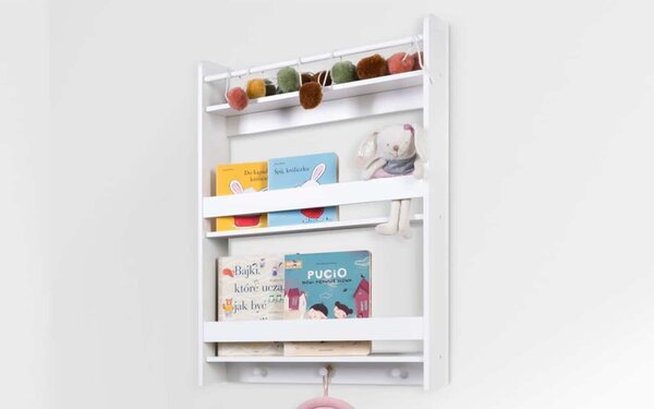 Raft lemn masiv natur Suspendat pentru Copii Sophie, 59 × 14 × 84 cm