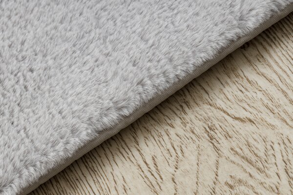 Covor modern de spălat POSH shaggy gri, antiderapant, gros