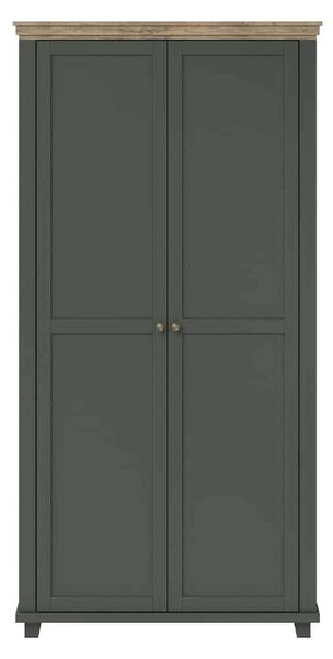 Dulap lemn masiv Jardon 2 Usi Grafit, 108 × 62 × 216 cm