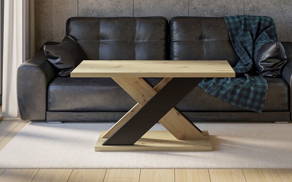 Măsuță lemn masiv de Cafea Arbor Essence 110x70 cm Negru