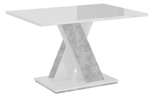 Măsuță lemn masiv alb de Cafea Royal Stage 120x60 cm
