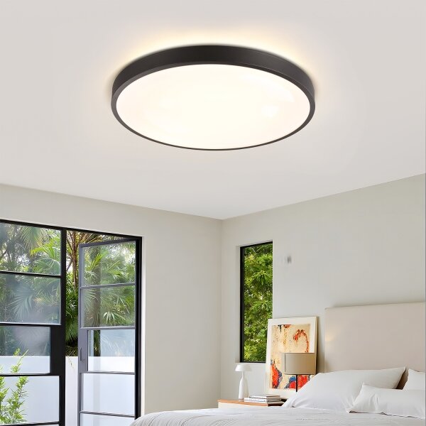 Brilagi - Corp de iluminat LED reglabil GLASS POOL DOUBLE LED/60W/230V 50 cm negru + telecomandă