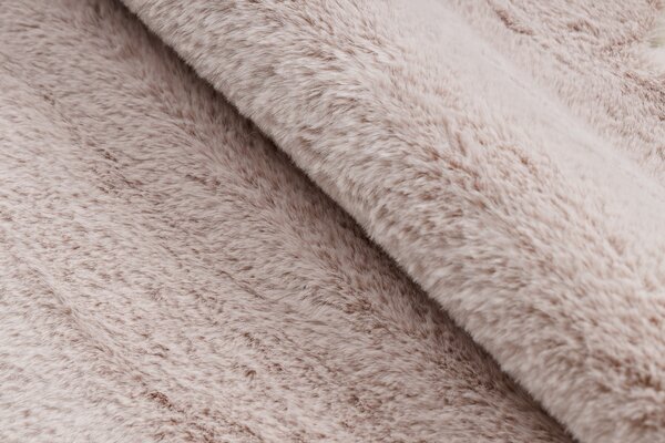 Covor lavabil modern SHAPE 3106 Floare shaggy - roz roșu, antiderapant