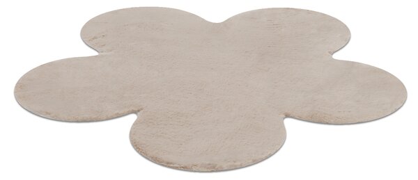 Covor lavabil modern SHAPE 3106 Floare shaggy - bej, antiderapant
