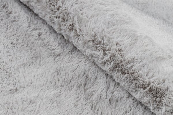 Covor lavabil modern SHAPE 3106 Floare shaggy - gri, antiderapant