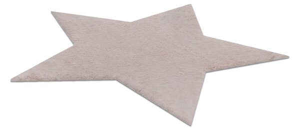 Covor lavabil modern SHAPE 3148 Stea shaggy - roz roșu, antiderapant