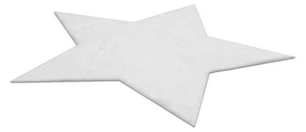 Covor lavabil modern SHAPE 3148 Stea shaggy - fildeş, antiderapant