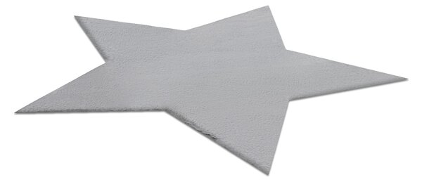 Covor lavabil modern SHAPE 3148 Stea shaggy - gri, antiderapant