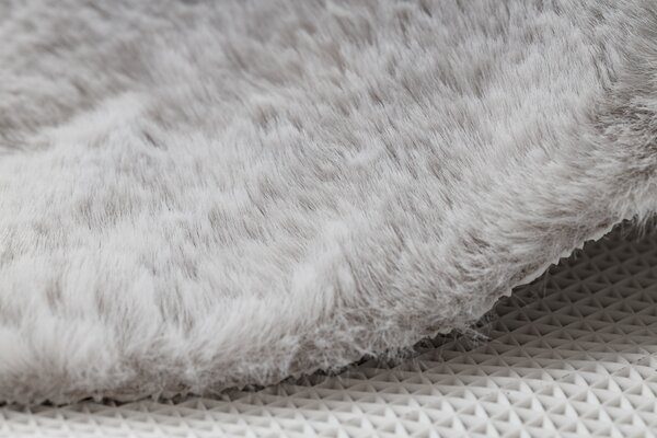 Covor lavabil modern SHAPE 3148 Stea shaggy - gri, antiderapant
