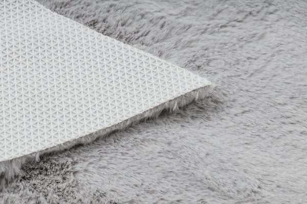 Covor lavabil modern SHAPE 3148 Stea shaggy - gri, antiderapant