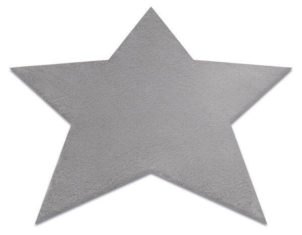 Covor lavabil modern SHAPE 3148 Stea shaggy - gri, antiderapant