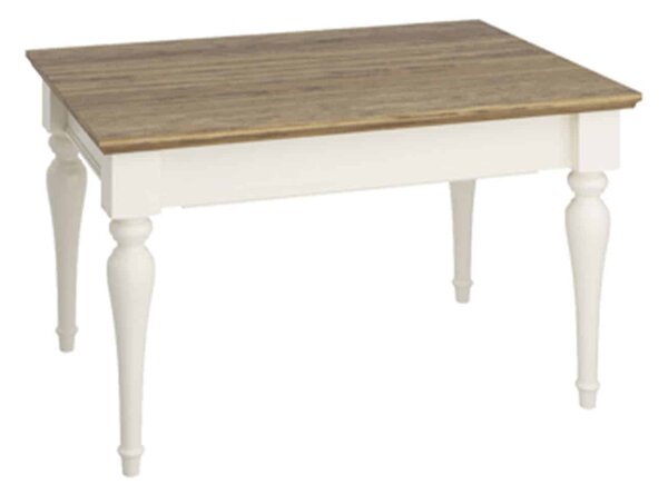 Masuta lemn masiv crem de Cafea Provence Extensibila /72cm -Natur, 90 × 60 × 52,5 cm