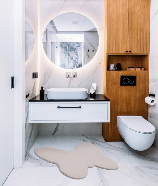 Covor lavabil modern SHAPE 3150 Fluture shaggy - roz roșu, antiderapant