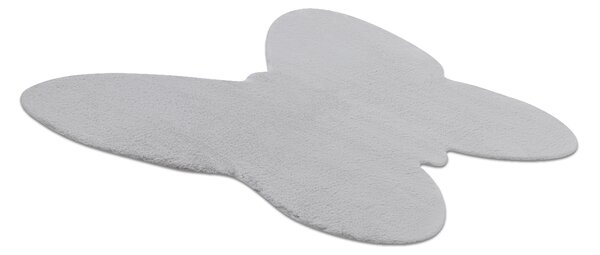 Covor lavabil modern SHAPE 3150 Fluture shaggy - gri, antiderapant
