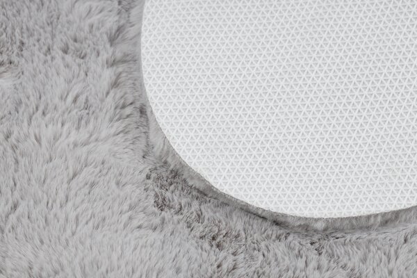 Covor lavabil modern SHAPE 3150 Fluture shaggy - gri, antiderapant