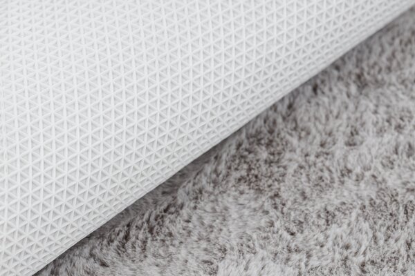 Covor lavabil modern SHAPE 3150 Fluture shaggy - gri, antiderapant