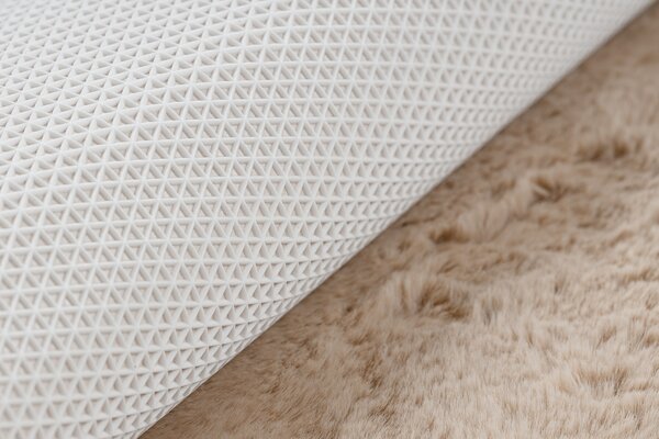 Covor lavabil modern SHAPE 3146 Ursuleț shaggy - bej, antiderapant