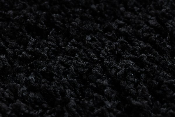 Covor SOFFI cerc shaggy 5cm negru