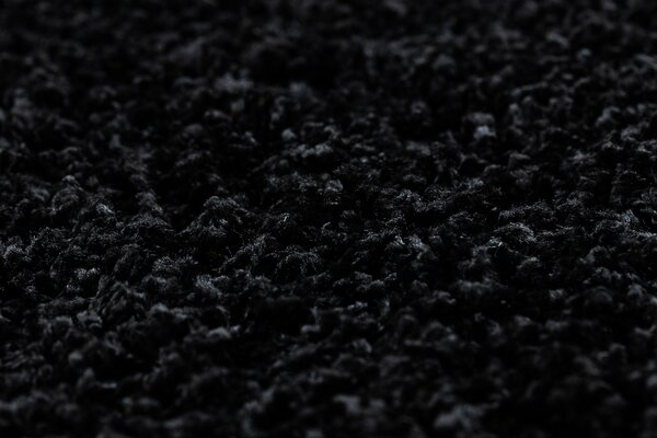 Covor SOFFI cerc shaggy 5cm negru