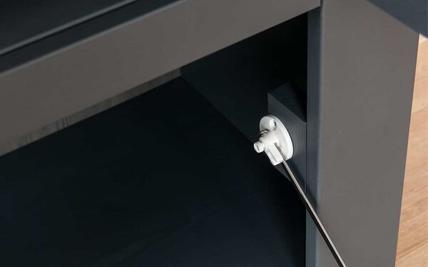 Usa lemn masiv pentru Vitrină Iris 404 x 803 mm Grafit