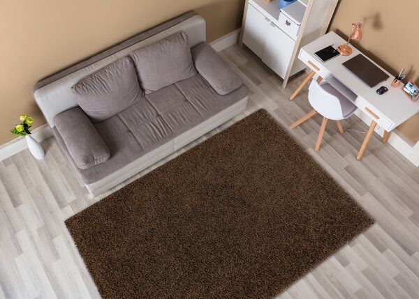 Covor SOFFI shaggy 5cm maro